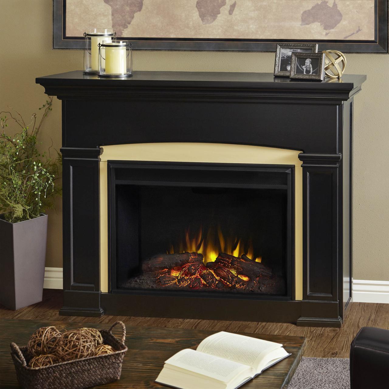 Fireplace electric real grand holbrook fireplaces flame bk mantel zoom click